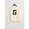 SVETER GANT GRAPHIC RAGLAN C-NECK CREAM