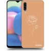 Picasee silikónový čierny obal pre Samsung Galaxy A30s A307F - Peonies