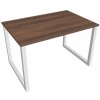 Hobis Pracovný stôl UNI O, 120x75,5x80 cm, orech/biela