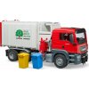 Bruder 3761 Komerční vozy - MAN TGS popelářské auto s bočním nakládáním
