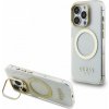 Zadný kryt Guess IML Gold Outline Stand Camera Frame MagSafe pre iPhone 15 Pro Max Transparentný