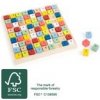 Small Foot Drevené sudoku farebné kocky