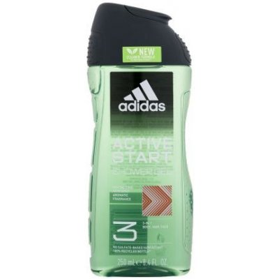 Adidas Active Start Shower Gel 3-In-1 New Cleaner Formula Sprchovací gél 250 ml pre mužov