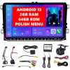 AUTORÁDIO S ANDROIDOM 13 ŠKODA SUPERB II 2 2008-2015 CARPLAY ANDROID AUTO 2 GB/32 GB