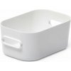 Úložný box, plastový, 0,6 l, SMARTSTORE Compact XS, biely