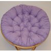 Nábytek PEGAS Polstr deluxe na křeslo papasan 110 cm - fialový melír