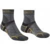TRAIL RUN Lightweight T2 Merino Sport 3/4 Crew Gunmetal Veľkosť: L, Veľkosť UK: 9 - 11,5, Veľkosť EU: 44 - 47