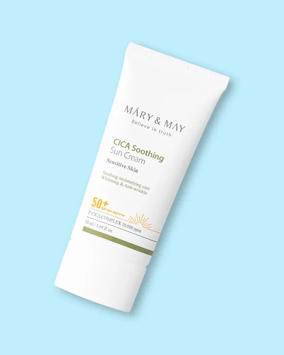 Mary & May Ochranný krém na opaľovanie Cica Soothing Sun Cream SPF 50+ - 50 ml