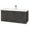 Dreja Umývadlová skrinka ASTON SZZ 100 - D16 Tmavý betón / Úchytka T06 / D16 Tmavý betón
