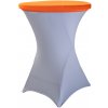 TENTino Elastická čiapka STANDARD na dosku bistro stola 80 cm VIAC FARIEB Farba obrusu: ORANŽOVÁ / ORANGE