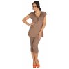 Dámske pyžamo De Lafense 889 Visa 3XL-4XL - Moka / 3XL
