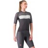 Castelli Elegante Jersey, Black/ Silver gray-Dark gray Veľkosť: XL Dámsky dizajnový letný cyklo dres