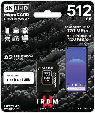 GOODRAM microSDXC Class 10 512GB IR-M2AA-5120R12