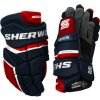 Hokejové rukavice SHER-WOOD Rekker Morph Pro Navy/Red/White Junior 11 palcov