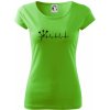 EKG šípky - Dámske tričko Pure - XL ( Apple Green )