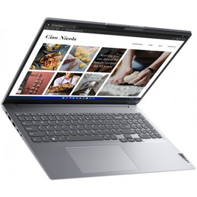 Lenovo ThinkBook 16 G4+ IAP, i5-1240P, 16.0˝ 2560x1600 WQXGA, UMA, 16GB, SSD 512GB, W11Pro, matný, 3y CI 21CY002CCK