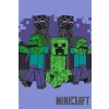 Jerry Fabrics Detská fleecová deka Minecraft Moby prichádzajú pre vás 100x150 cm