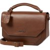 Burkely Nocturnal hnedá dámska kožená taška cez rameno, kabelka