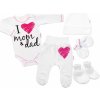 Baby Nellys Súpravička do pôrodnice I love mom & dad, holka