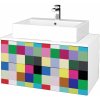 Dreja Kúpeľňová skrinka MODULE SZZ2 80 umývadlo Kube - N01 Biela lesk / IND Individual