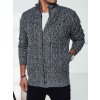 Sweter męski rozpinany szary Dstreet čierna | šedá XL DStreet 5904056659999