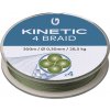 Kinetic pletená šnúra 4 Braid Dusty Green 300m Nosnosť (kg): 26,5 kg, Priemer: 0,30 mm