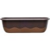 Plastia Samozavlažovací truhlík Mareta 80x20x18 cm čokoládová + bronzová
