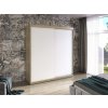 Šatníková skriňa s posuvnými dverami MARBELA Biela + Dub Sonoma 200 x 215 x 58