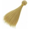 Umelé vlasy rovné tmavý blond 15 x 100 cm