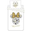 Textilomanie Detské obliečky MINNIE GOLD biele Rozmer obliečky: 70 x 90 cm | 140 x 200 cm
