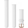 Garmin Quick Release silikónový remienok 18 mm, white/rose gold 010-12932-0F