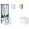 Grohe Rapid SLX - Set predstenovej inštalácie, klozetu, dosky SoftClose a tlačidla Skate Cosmopolitan, Cool Sunrise SANI11BB4117