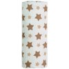 T-TOMI BIO Veľká bambusová osuška, beige stars / béžové hviezdičky