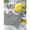 Obrus na záhradný stôl tmavosivý 160x220 cm