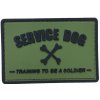 WARAGOD Service dog PVC nášivka, čierno zelená