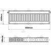 KORADO 22K 600 x 2300 BOCNE PRIPOJENIE