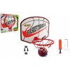 Teddies Basketbalový koš dřevo/kov/síťka/míč s pumpičkou
