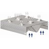 Digestoř centrální skříňová – rekuperační 2100x2000x450 mm | STALGAST, 9821620210 inox