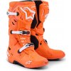 Boty TECH 10 SUPERVENTED, ALPINESTARS (oranžová fluo/černá/bílá, vel. 47)