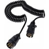 Špirálový elektrický kábel KAMAR E1219 5 m 12V 7PIN zástrčka