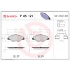 Sada brzdových platničiek, vždy 4 kusy v sade BREMBO P 85 121 (P85121)