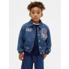 Baby džínová bunda Gap & Peanuts Snoopy Tmavomodrá 4YRS Tmavomodrá Tmavomodrá