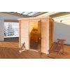 BPP Drevená interiérová fínska sauna SITNO, 156x156x211 cm