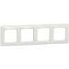 Schneider Electric SCHNEIDER SDD311804 Rámček štvornásobný, Biela