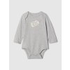 Baby body Gap × Paddington Sivá 0-3M Sivá Sivá