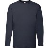 Fruit of the Loom Pánske tričko s dlhým rukávom 61-038-0 Deep Navy L