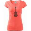 Gitara - názvy hudobných štýlov - Dámske tričko Pure - S ( Korálová )