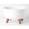 PROSPERPLAST Kvetináč GRACIA LOW 28,5 cm biely