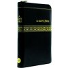 Bible Segond 1910 PDJR, avec zip, onglets, noire, compacte, tranche dorée