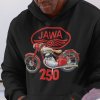 Mikina s potlačou JAWA 250 Pánsky Čierna 3XL